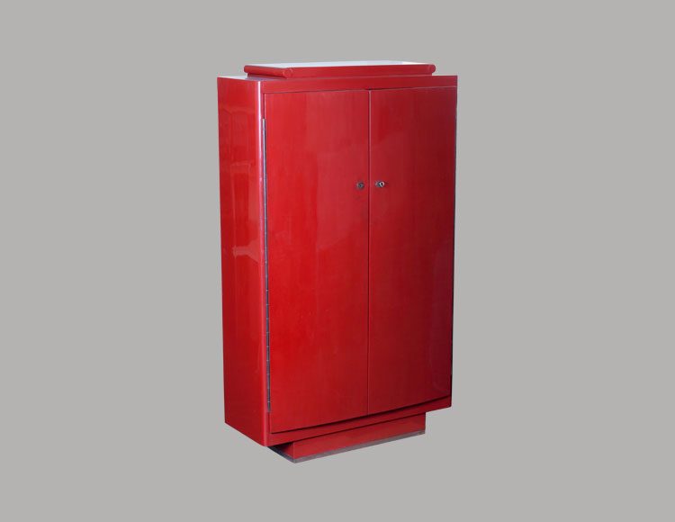 Ruhlmann / Dunand Red Lacquer Cabinet