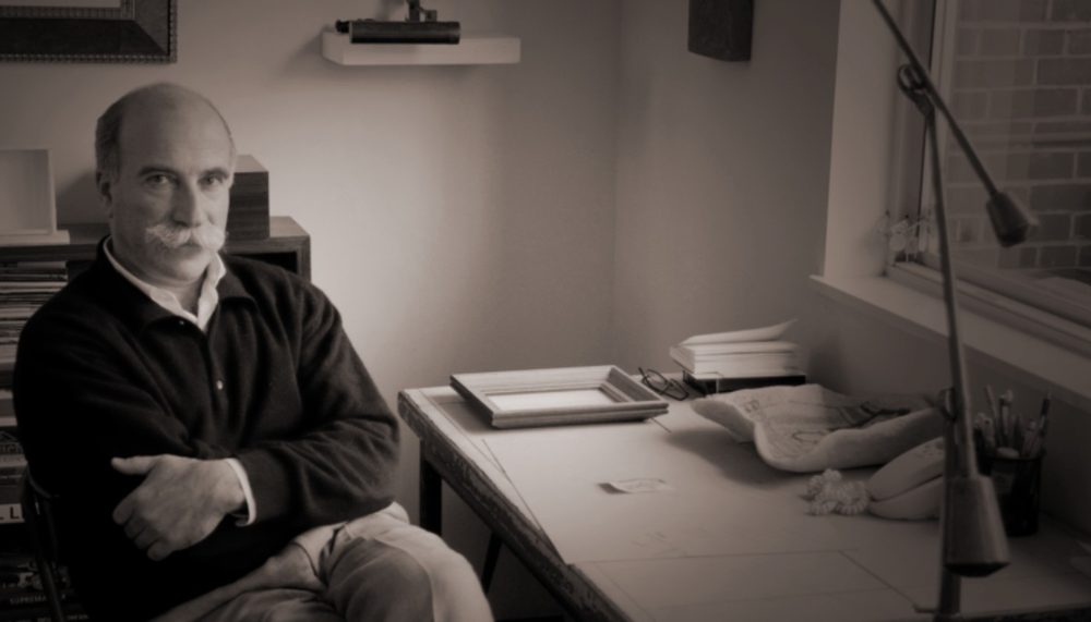 Miguel Saco in his studio